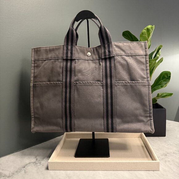 Hermès Fourre-Tout Canvas Tote MM – Medium - Picture 1 of 11
